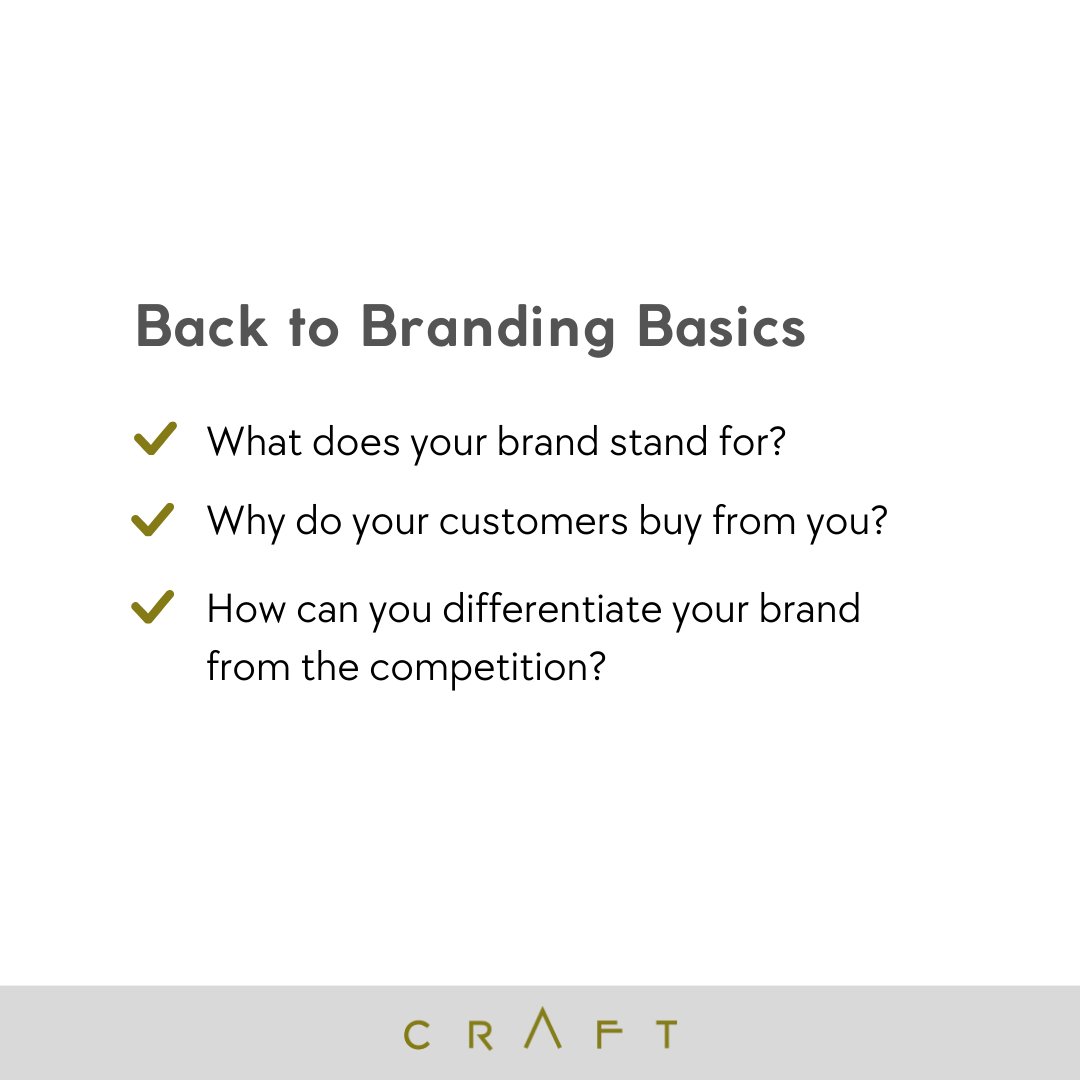 Let's get back to basics and craft a compelling brand story together. Reach out to Craft today! 

#craftmarketingandbranding #marketingservices #businessentrepreneurs #businessstrategy #businessbrandingservices