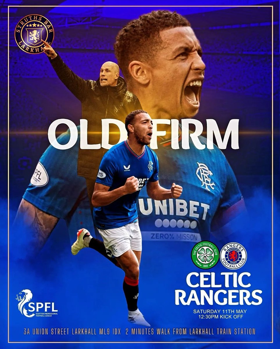 StruthsBar's tweet image. What a day and night ahead 😲👇

12:30pm: Old Firm
3:00pm: DJ, Singer &amp;amp; Karaoke host Scott Leslie 

Remember we are operating a strict first come first served basis and opening at 11am. 

We look forward to a Super Saturday 

#struthsbar #larkhall