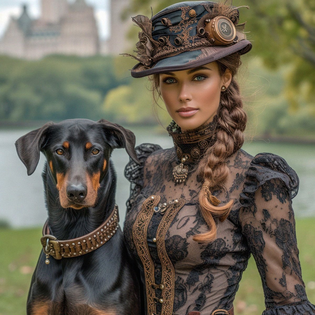 Digital dream... #steampunk #dogs #hats