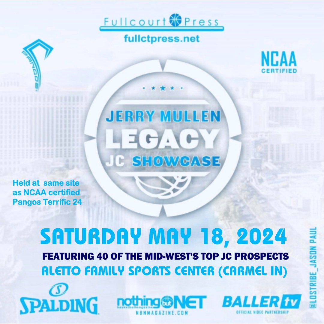 Former Nevada 6-4 guard Trey Pettigrew (3 NCAA D1 years eligibility left) among expected 40 players on display @ NCAA certified Jerry Mullen Legacy JC Showcase Sat May 18 @ Aletto Sports Center/Carmel IN (1pm-6pm). Held @ same venue @ Pangos Terrific 24 Fullctpress.net