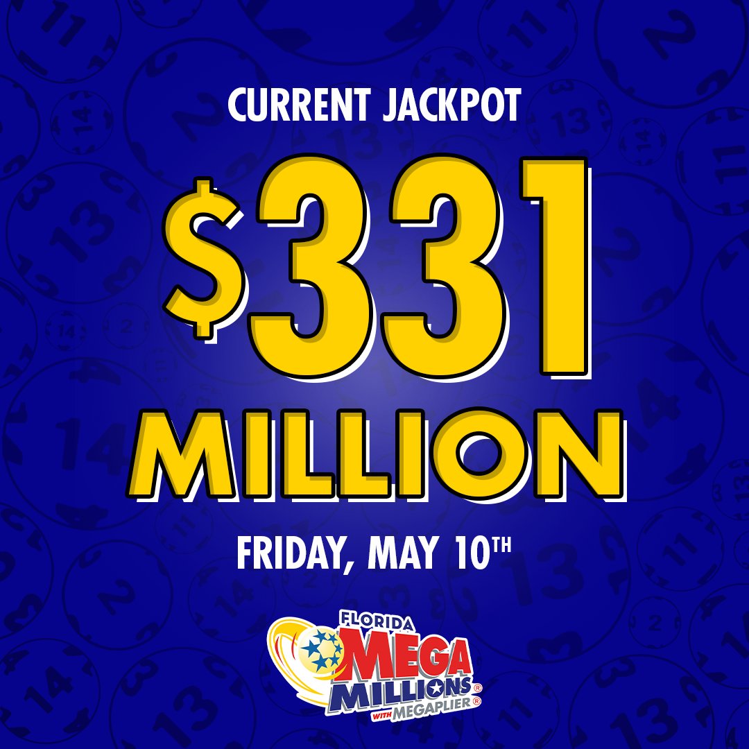 The MEGA MILLIONS jackpot has hit $331 million! 🙌 Drop a 🤑 in the comments if you have your ticket ready for tonight's drawing! #FloridaLottery #MEGAMILLIONS