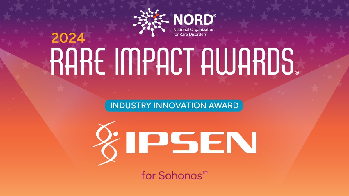 One of our #RareImpactAwards Industry Innovators is @IpsenGroup, developers of the 1st treatment approved to reduce extra-skeletal bone formation in people with #FibrodysplasiaOssificansProgressiva (#FOP).

Meet all the 2024 Honorees: rareimpact.org