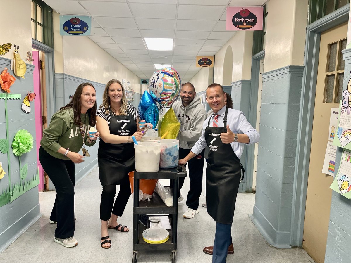 “Here’s the scoop … we think you’re awesome!” Happy Teacher Appreciation Week to the outstanding ⁦@BrookAveSchool⁩ and ⁦@BayShoreSchools⁩ faculty.