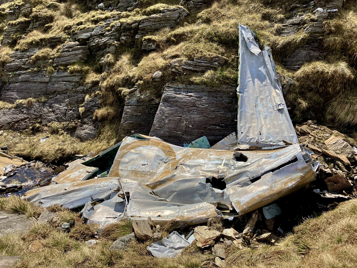 Lockheed Hudson. Crashed on Ben Lui 15/04/41. Sadly all four on board died. #warbird #wwii #raf #lockheedhudson #benlui #westhighland #scotland
