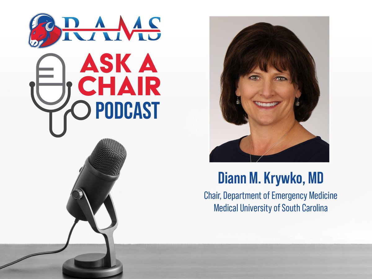 Check out the latest RAMS Ask a Chair episode, where Dr. Hamza Ijaz talks with Dr. Diann Krywko about #EmergencyMedicine leadership and mentorship opportunities, finding the right EM program, and more. Listen now: ow.ly/tlsy50RyuBQ