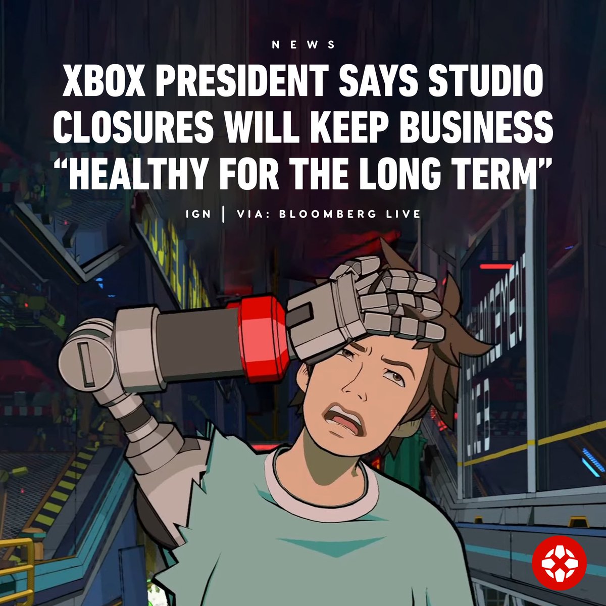 Xbox's Sarah Bond has responded to questions about Microsoft’s decision to shut a number of much-loved studios this week, insisting it was about ensuring the Xbox business remains healthy for the long-term during 'this moment of transition.' bit.ly/4bbJDc8