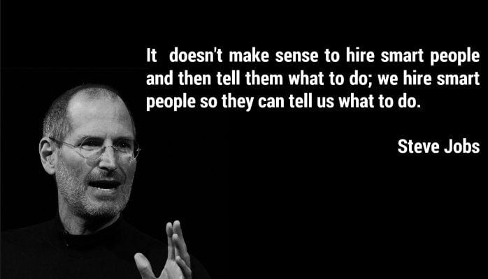 Brilliant quote - Have always said that employing people who are more expert than you is key- Allowing them to just get on with it is how they add impact x ❤️