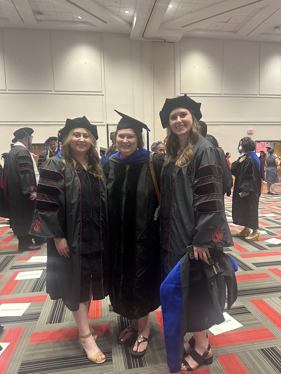 Today I had the pleasure to hood the new Dr. Brenna Williams & Dr. Caroline Christian These doctors are going to make the world a better place. They’ve certainly made my life & lab better. So proud. @cbchri02 @psychbren @uofl @uofleatlab