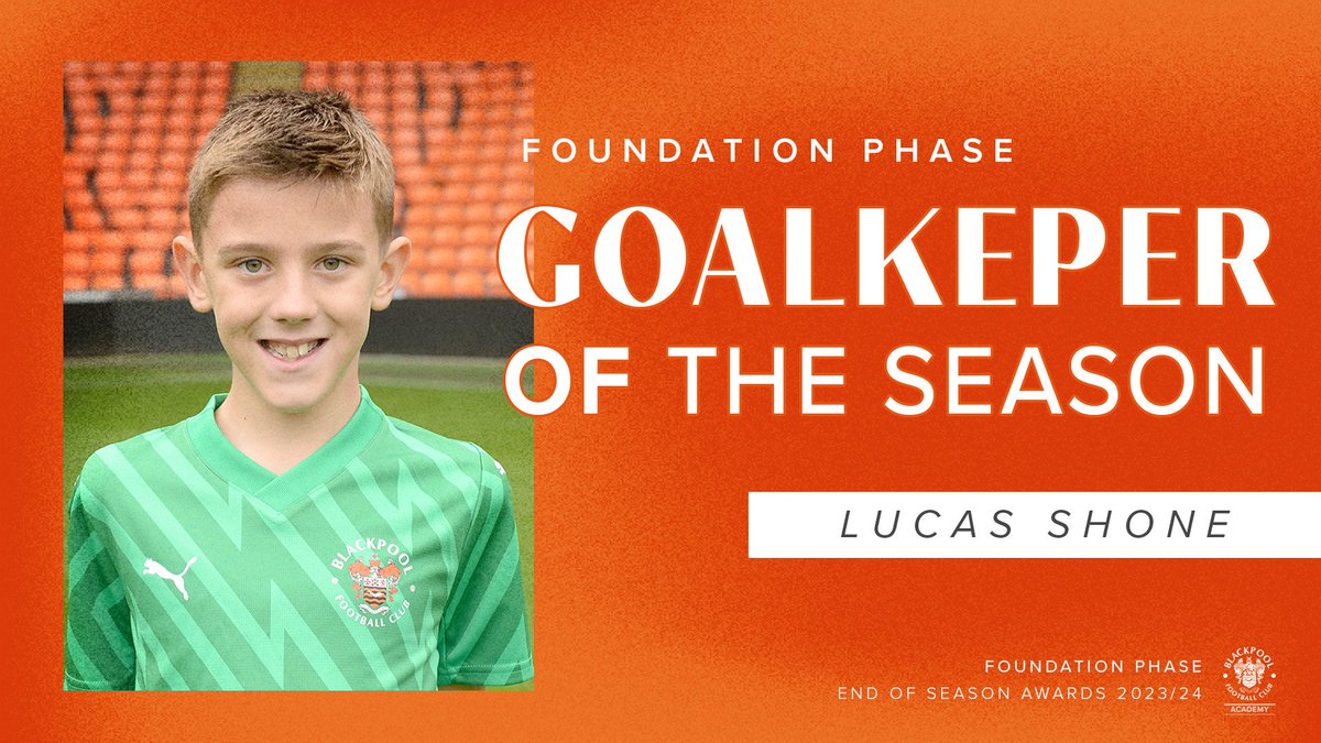 🏆 The Foundation Phase Goalkeeper of the Season goes to Lucas Shone.

👏 Congratulations Lucas!

🍊 #UTMP