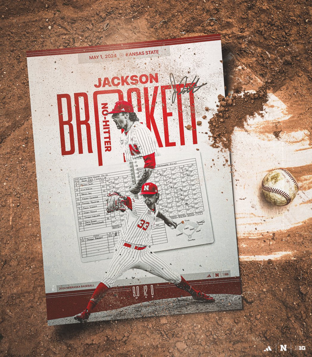 A performance worthy of a poster.

The first 500 fans at Haymarket Park tonight will receive this @JaxBrockett13 no-hitter memento. 🖼️💎