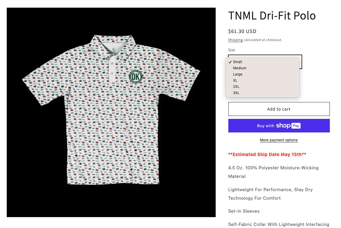 The 2024 Polo of the Summer from the TNML Collection® IS BACK. Order it. Wear it. Cause a scene at the patio bars this summer. shop.outkick.com/products/tnml-…