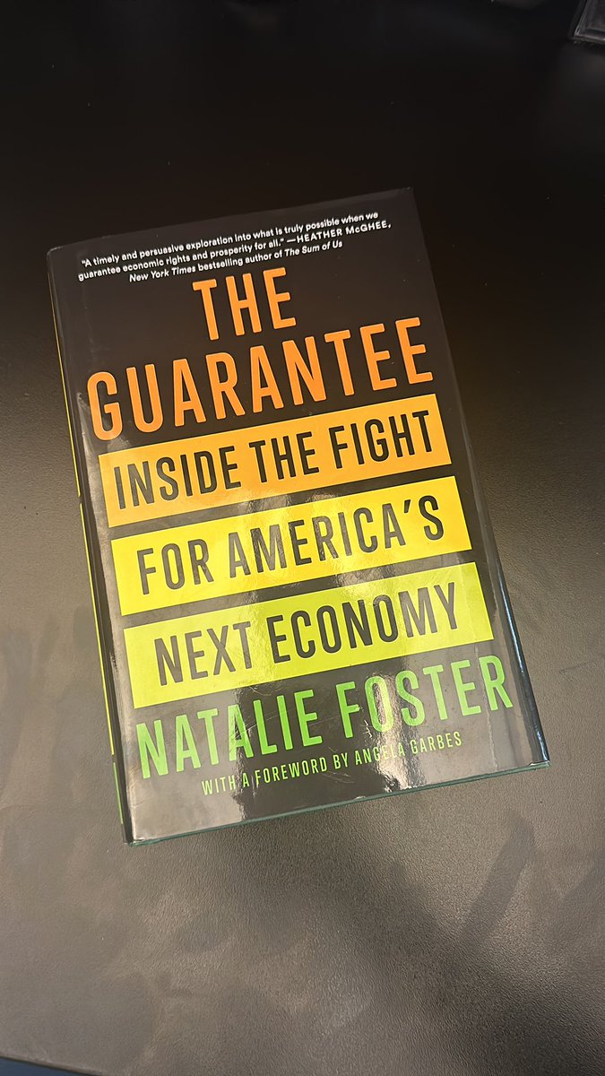 Check out the newest edition to our office library, #TheGuarantee. Thanks to @nataliefoster and for the signed copy of her new book. Appreciation to @DarrickHamilton for connecting us to this awesome author!!