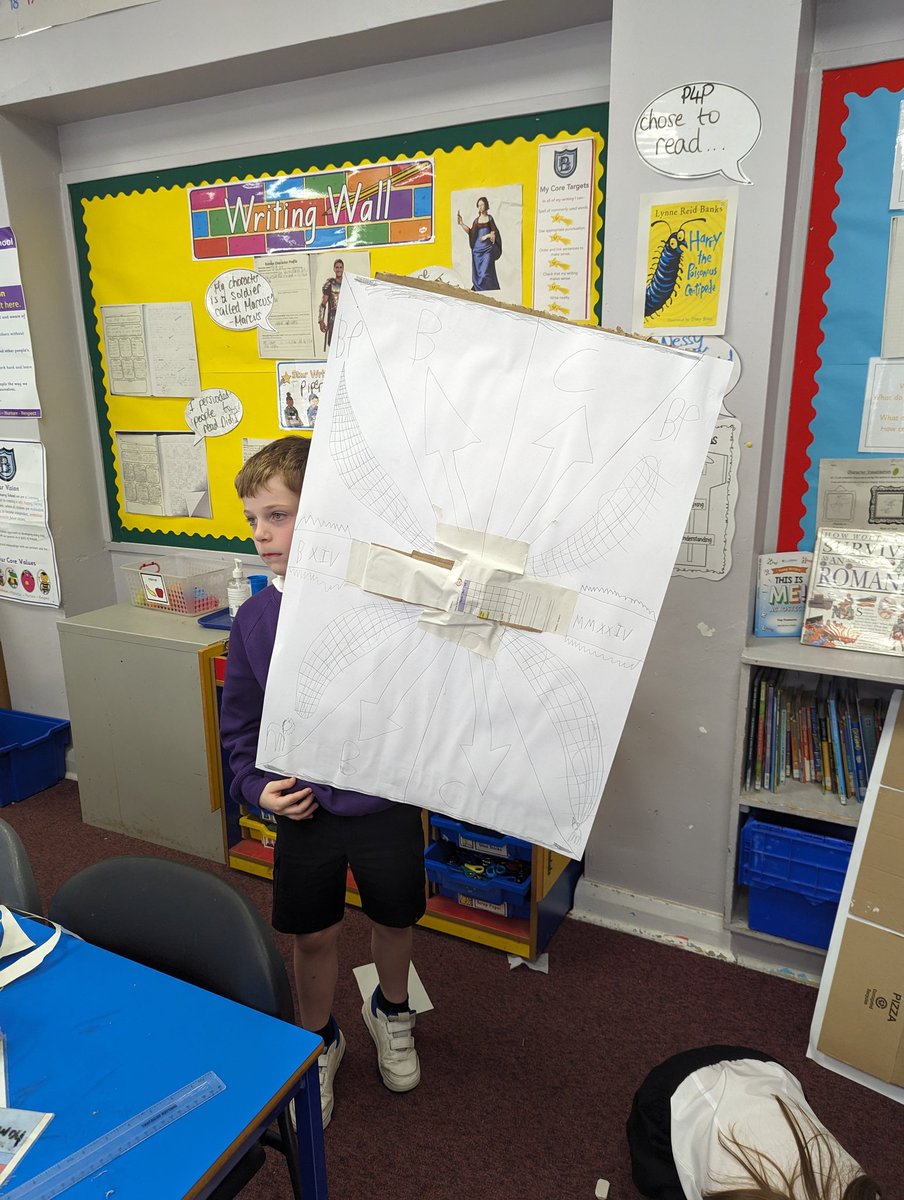BPSDrParnell's tweet photo. We became Roman soldiers today and took part in some battle manoeuvres with our AMAZING shields! Very proud of all the hard work P4P put into these ππͺπ½ #BPSIDL https://t.co/Mq0TEAS2B6