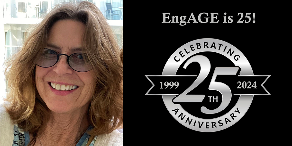 #EngAGE25 Celebration ~ #Stories from our team ~ Thanks to EngAGE COO Nancy Goodhart for #MakingADifference and sharing her personal story, 'Rooted in Art,' which tells of her discovery of creative expression through art:  blog.engageforlife.org/archives/33887. #ChangingAging #CreativeAging