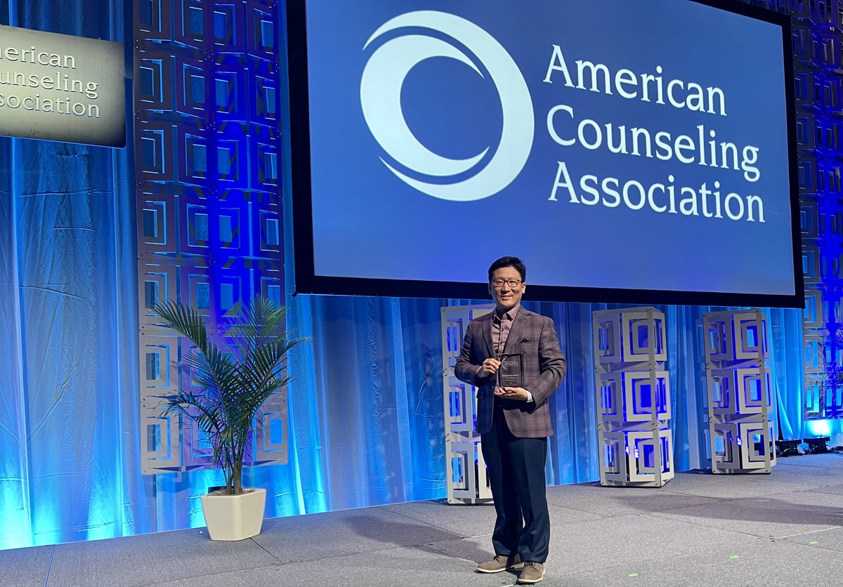 Assistant Professor Yusen Zhai, Ph.D., recently received an award from the American Counseling Association go.uab.edu/3JucR9Z