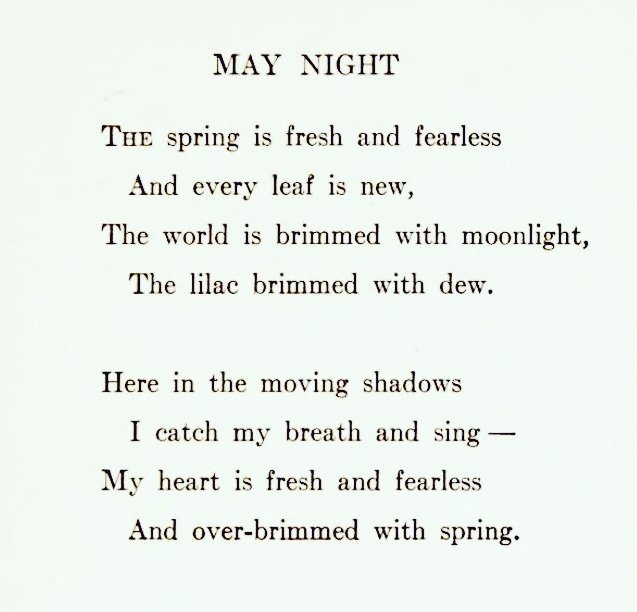 A little poem to round off the day... • Sara Teasdale •