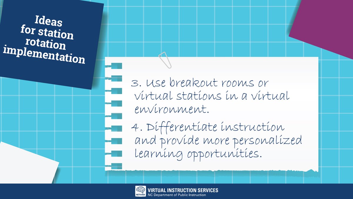 Innovative educators from Northwest and Southeast #NorthCarolina shared tons of ideas for implementing the Station Rotation Model with us. Here are their recommendations. #blendedlearning #ncrethinked #teaching