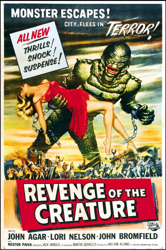 Can you believe it's been 65 Years since Revenge of the Creature premiered?
#ClassicHorror #creaturefromblacklagoon #universalmonsters #horrormovie #mysterysupplyco