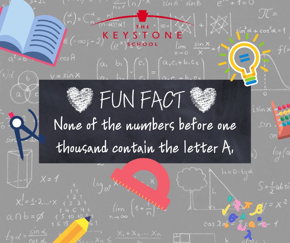 Hey Keystone, it's #funfactfriday! Wow, what are the chances?! Well... #thekeystoneschool #funfactfriday #onlinelearning #livewhilelearning #onlineschool #homeschool #homeschooling #learnfromhome #digitaleducation #1000 #numbertrivia #mathtrivia #mathgames #Math