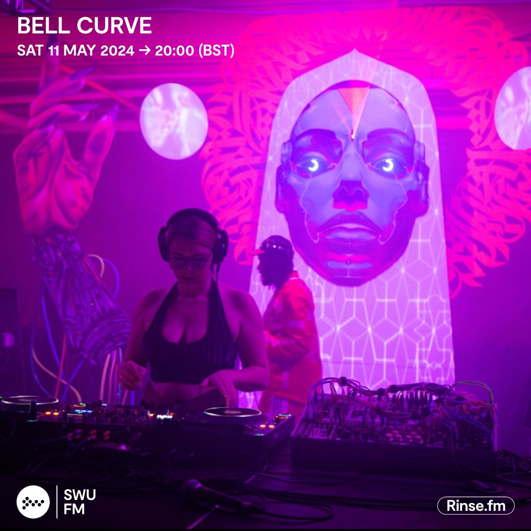 Live it's: Bell Curve @isabellcurve Join Bell Curve for a non-stop, adrenaline-filled hour of bass mutations, breaks, garage, grime and beyond. Rinse.FM 103.7FM & DAB #SWUFM