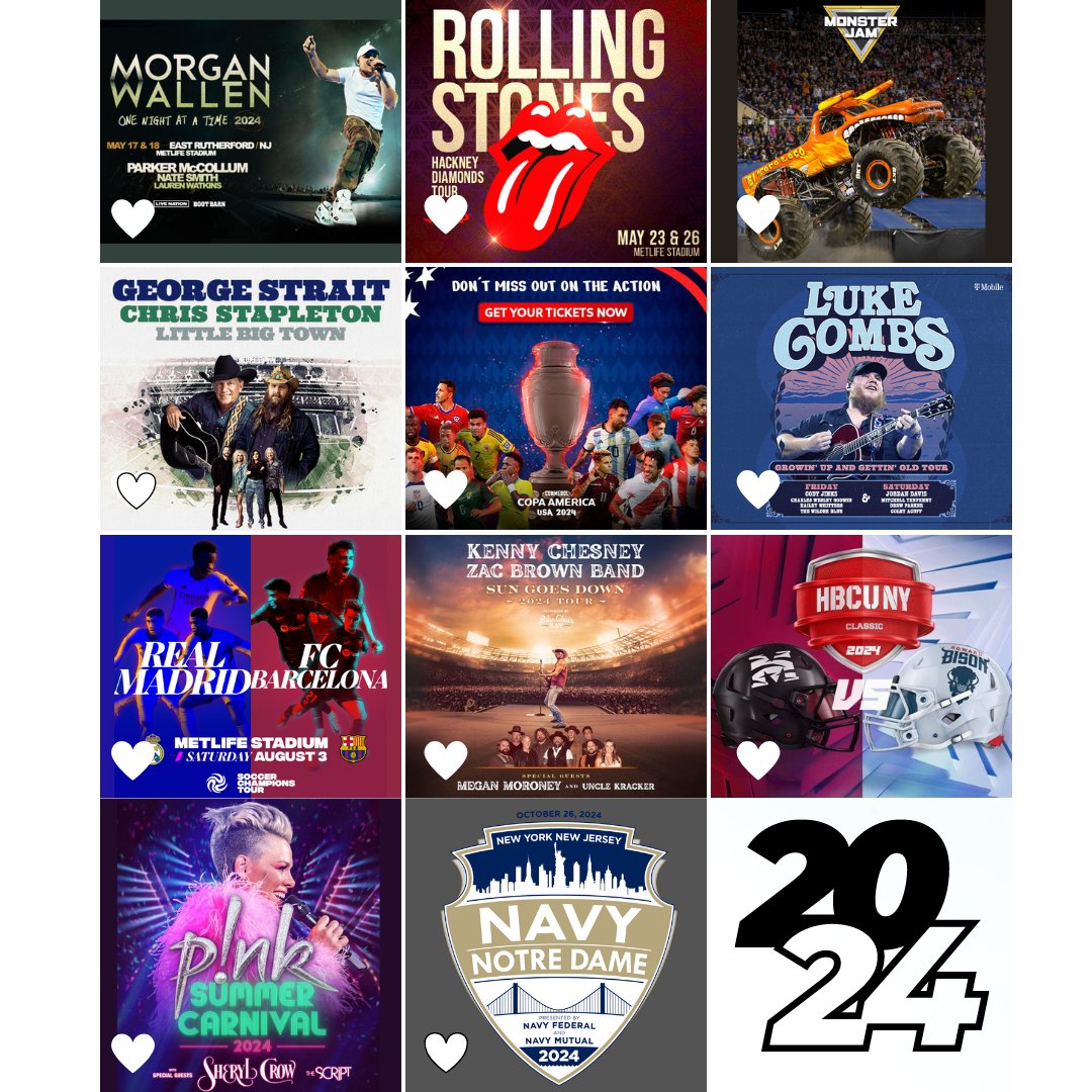 The countdown is on ⏳... One week from tonight the summer 🌞 season will officially kick off at MetLife Stadium!! Which event is your favorite? We love them all! 🤩 Don't miss any of the excitement! 🎟️ bit.ly/MLSUpcomingEve…