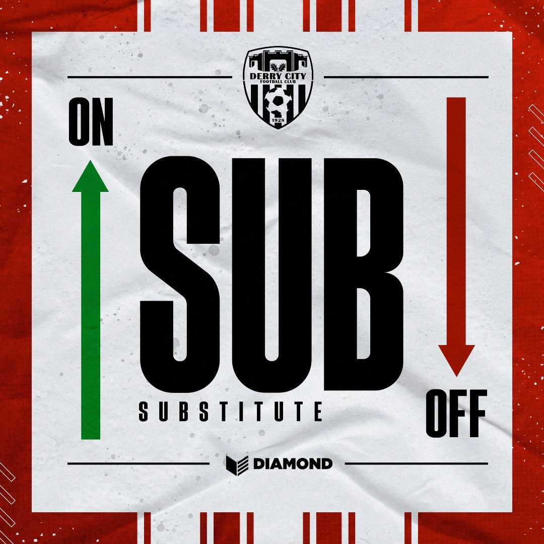 Michael Duffy enters play along with Diallo. Doherty and Kelly make way. 67' // DER 0-0 BOH 🔴⚪