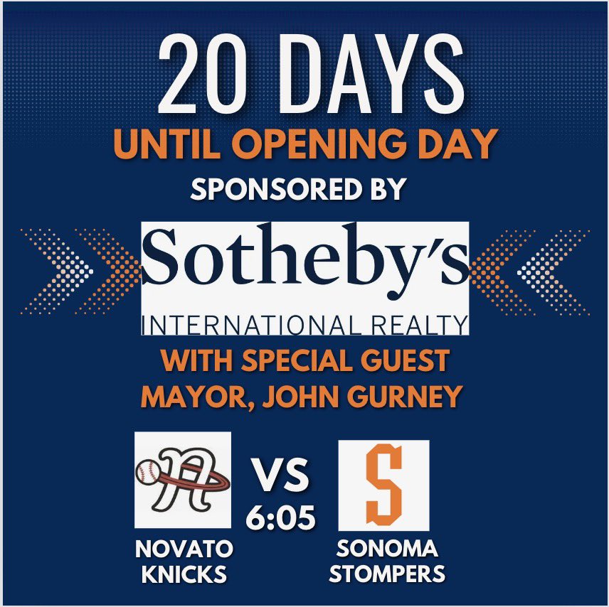 SonomaStompers's tweet photo. Opening Day is almost here!
The Stompers open up the 2024 campaign in less than three weeks! Come out to Arnold Field and enjoy the Opening Day festivities! #stompnation https://t.co/5diwRyKx5J