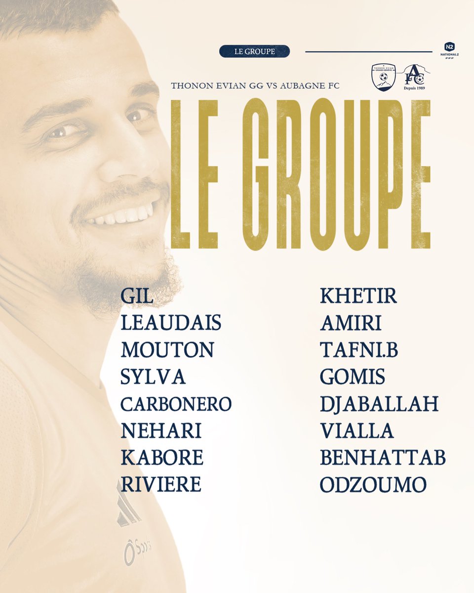 1️⃣6️⃣ 𝐣𝐨𝐮𝐞𝐮𝐫𝐬 𝐫𝐞𝐭𝐞𝐧𝐮𝐬 pour la rencontre de demain 💪

➡️ 𝗦𝘄𝗶𝗽𝗲 pour voir le groupe qui affrontera le TEGG 💙