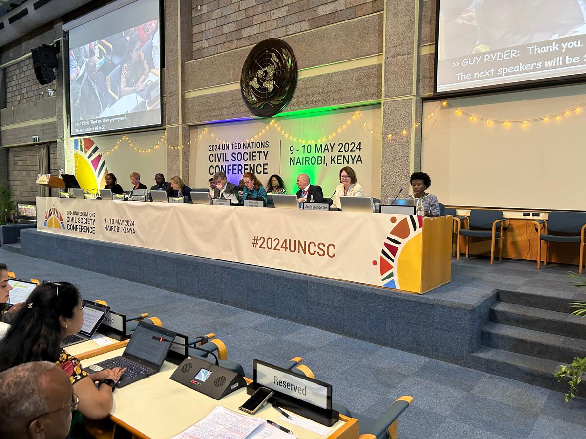 Looking back on two inspiring and invigorating days discussing the #SummitoftheFuture at the #UNCSC2024, the first UN Civil Society Conference to take place in #Africa. Important to bring the discussion about #OurCommonFuture from New York to Nairobi. 1/3