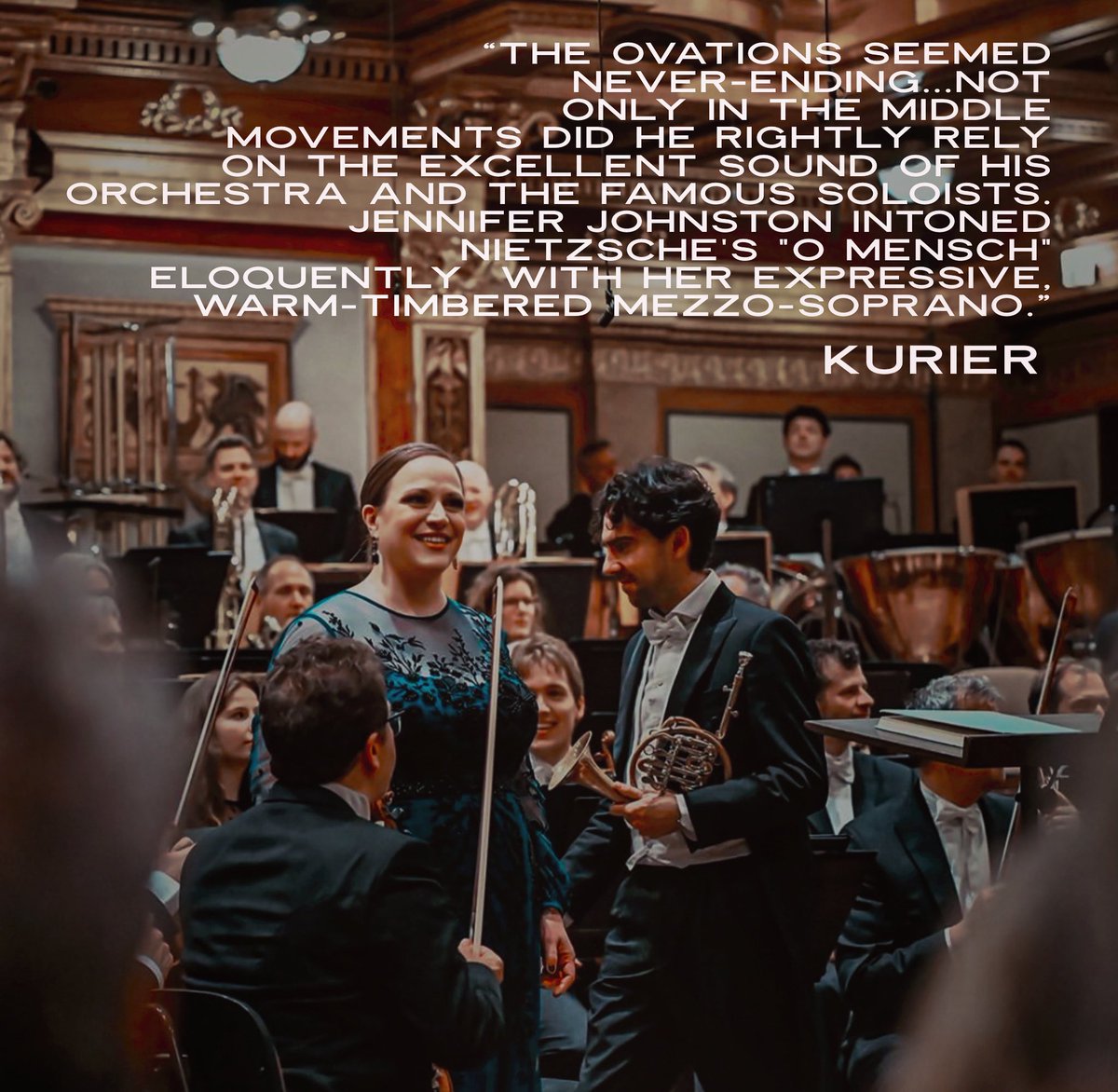 Thanks @KURIERat! The audience reception to Mahler 3 with @klausmakela and @ConcertgbOrkest last night @Musikverein was overwhelming, it really was a special evening.