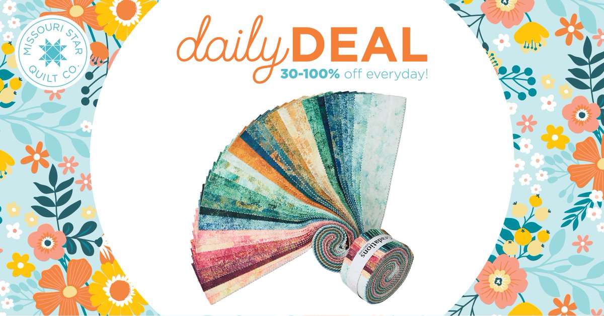 Today’s Daily Deal, Stonehenge Gradations II - Gemstone Strips, makes for fantastic blenders. These gradations of color and stone textured fabrics deserve a spot in your stash! Shop now: bit.ly/4bvOtk5 (Valid 05/14/24 while supplies last)