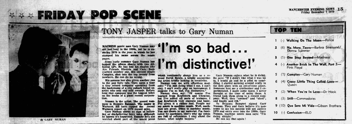 'I'm so bad, I'm distinctive!'  #GaryNuman
(sorry for the poor quality of the image, just zoom in to 200% or so and it's legible, almost)