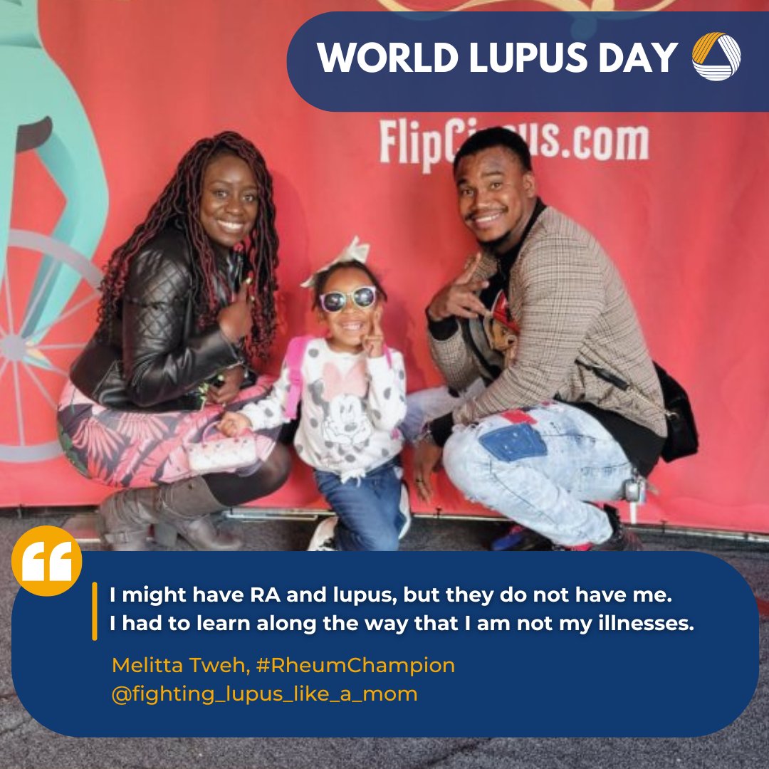 Meet Melitta Tweh! As one of our #RheumChampions, Melitta shared her journey of being diagnosed with #lupus & #rheumatoidarthritis in the latest edition of the Foundation Voice. Take a moment to commemorate #WorldLupusDay by reading her story magazine.rheumresearch.org/foundation-voi…