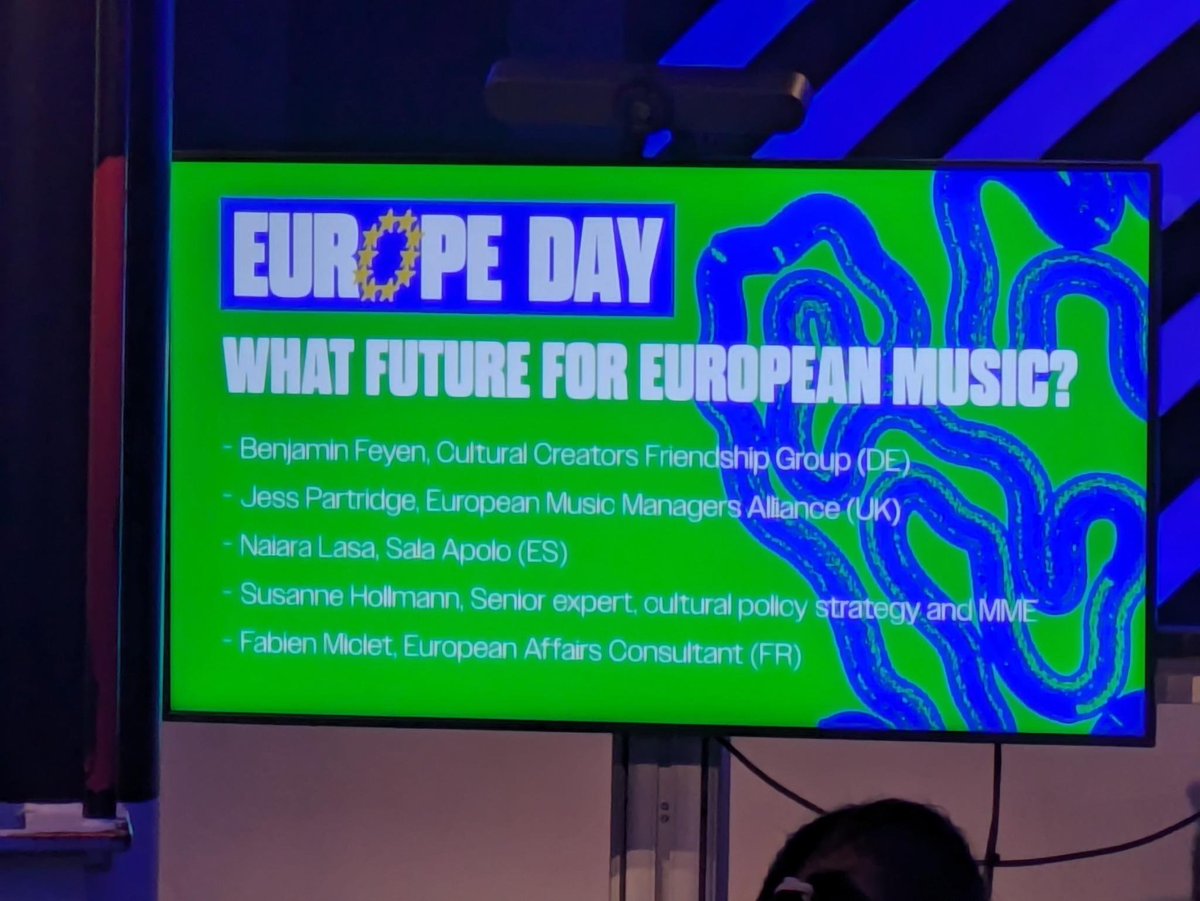 It was a pleasure to support <a href="/Liveurope/">Liveurope</a>'s musical celebration of #EuropeDay with our <a href="/CultCreatorsEU/">Cultural Creators Friendship Group 🇪🇺</a> and to join the panel "What Future for European Music?" with <a href="/JessPartridge/">Jess Partridge</a> (<a href="/EmmaAlliance/">European Music Managers Alliance (EMMA)</a>), Naiara Lasa (@Sala_Apolo), <a href="/SuHollmann/">Susanne Hollmann</a> (<a href="/EU_Commission/">European Commission</a>), moderated by <a href="/Fabien_Miclet/">Fabien Miclet</a>.