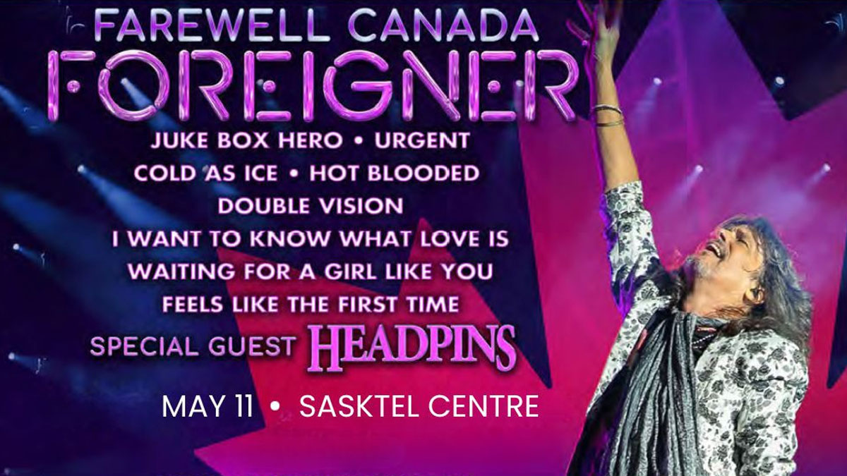 🚌 Bus service from the Special Events Stop (23rd St & 2nd Ave) to see @ForeignerMusic on May 11 at 7:30pm at @SaskTelCtr is available at:      •6:15pm •6:55pm 🚏 Post-event drop-off is at the downtown terminal. Regular fares apply ($3/trip).