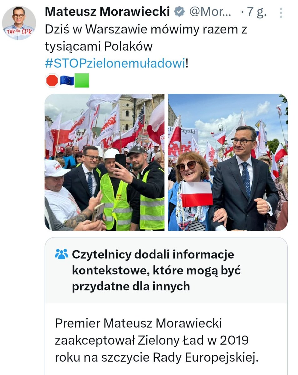 Twitter punktuje Morawieckiego i jego nieprawdopodobną hipokryzję ws. Zielonego ŁADU. Zastanawia mnie co innego?! Jeśli tam byli rolnicy, to co trzeba mieć w głowie by robić sobie foty z oprawcą ich sprawy?! Nigdy nie pojmę tego syndromu sztokholmskiego Polaków...🤷‍♂️🇵🇱