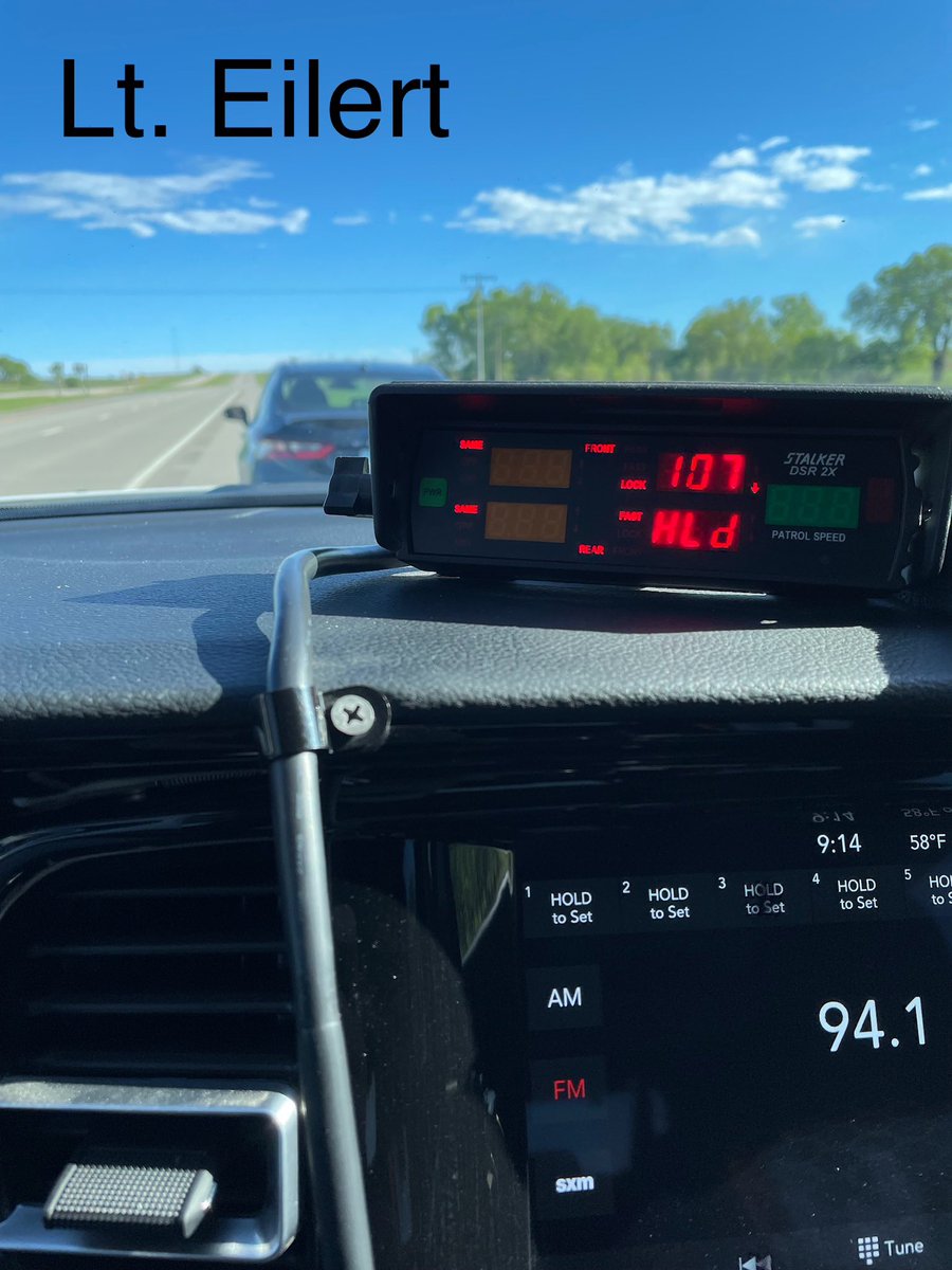 Join me in acknowledging Lt. Eilert and Lt. Baquero for their recent efforts on #TooFastFriday, just a couple of moments among many ongoing enforcement efforts across Kansas. The KHP IS committed to ensuring safety on our roads. #SlowDown