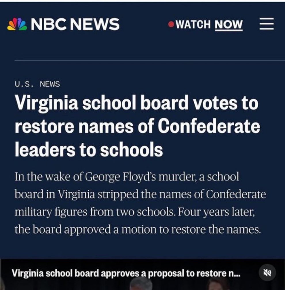 They want to ban black history across America some 30 states. But it’s OK to name traitors in schools.. confederate members and leaders should not be given a place of honor in this country. they are enemy to the state. Black twitter.