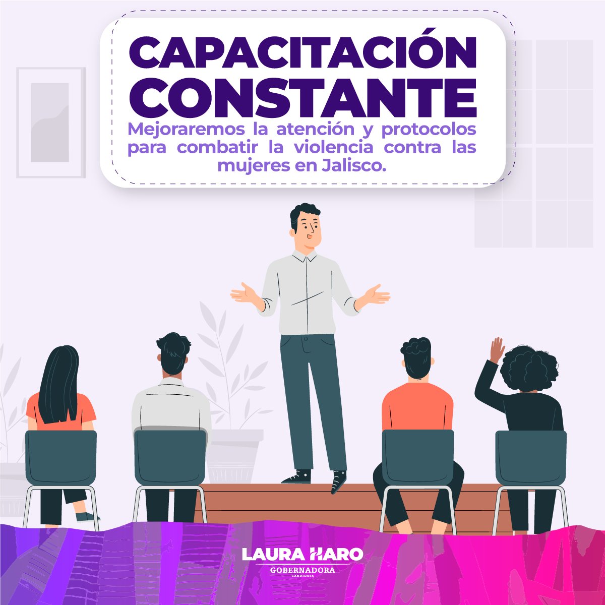 Las madres en Jalisco no deben sufrir violencia por ninguna razón.
Conoce algunas de mis propuestas para ayudarte a vivir tranquila y a plenitud. 

#DíaDeLasMadres
#PorUnJaliscoSeguro
#LauraGobernadora