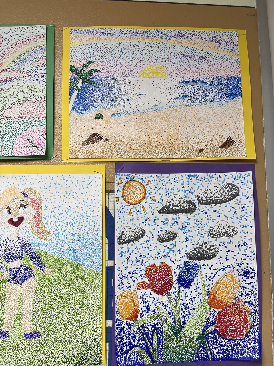 Pointillism on point! <a href="/pkwwrdsb/">Parkway P.S.</a> <a href="/WRDSB/">Waterloo Region DSB</a>