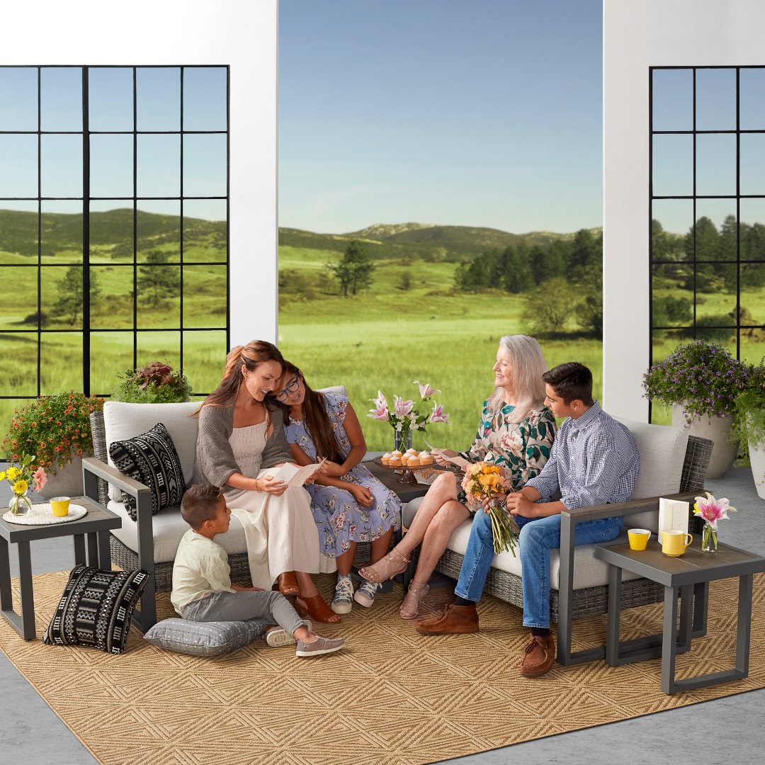The sun is shining, the flowers are blooming—this weekend, we're celebrating moms! ❤️ Happy Mothers' Day ❤️ Featuring the modular Agio Maricopa Collection, available at @Costco: bit.ly/3TpJw5d 

#agiofurniture #outdoorfurniture #patiofurniture #mothersday #mothersday2024