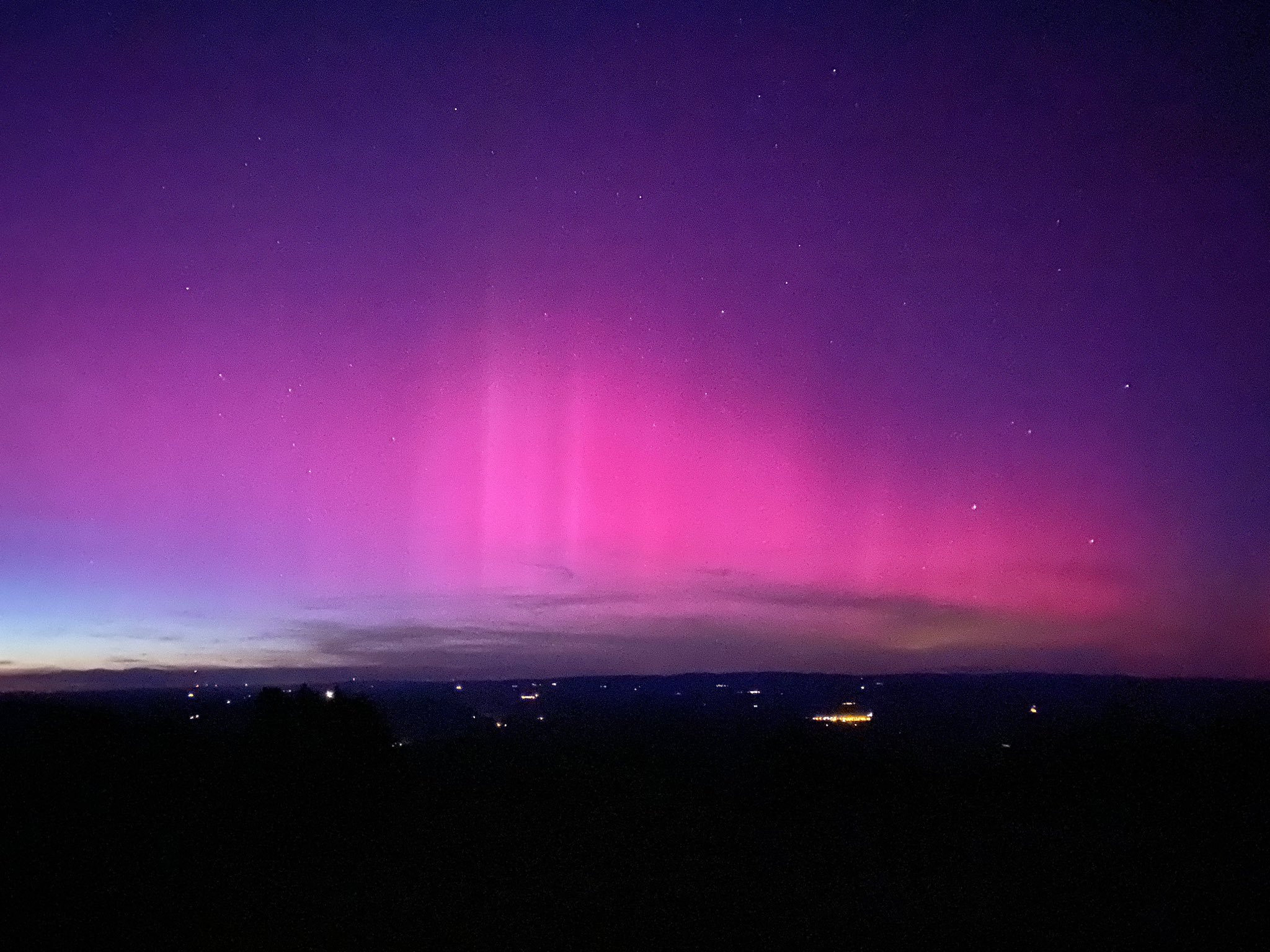 Aurore Boréale hier soir depuis notre région