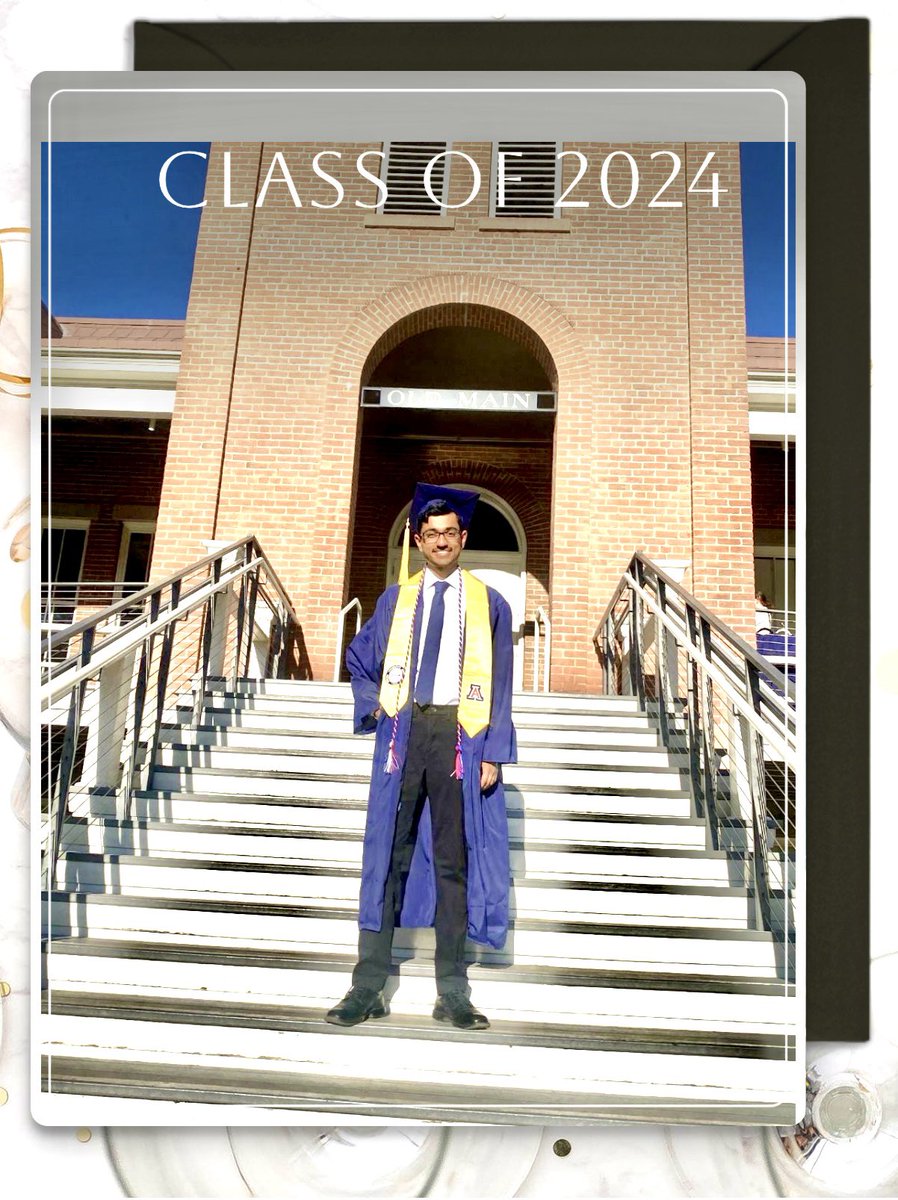 Outstanding Senior in College of Science @Ansh_Gupta_UA looking forward to your commencement speech #COSGrads2024