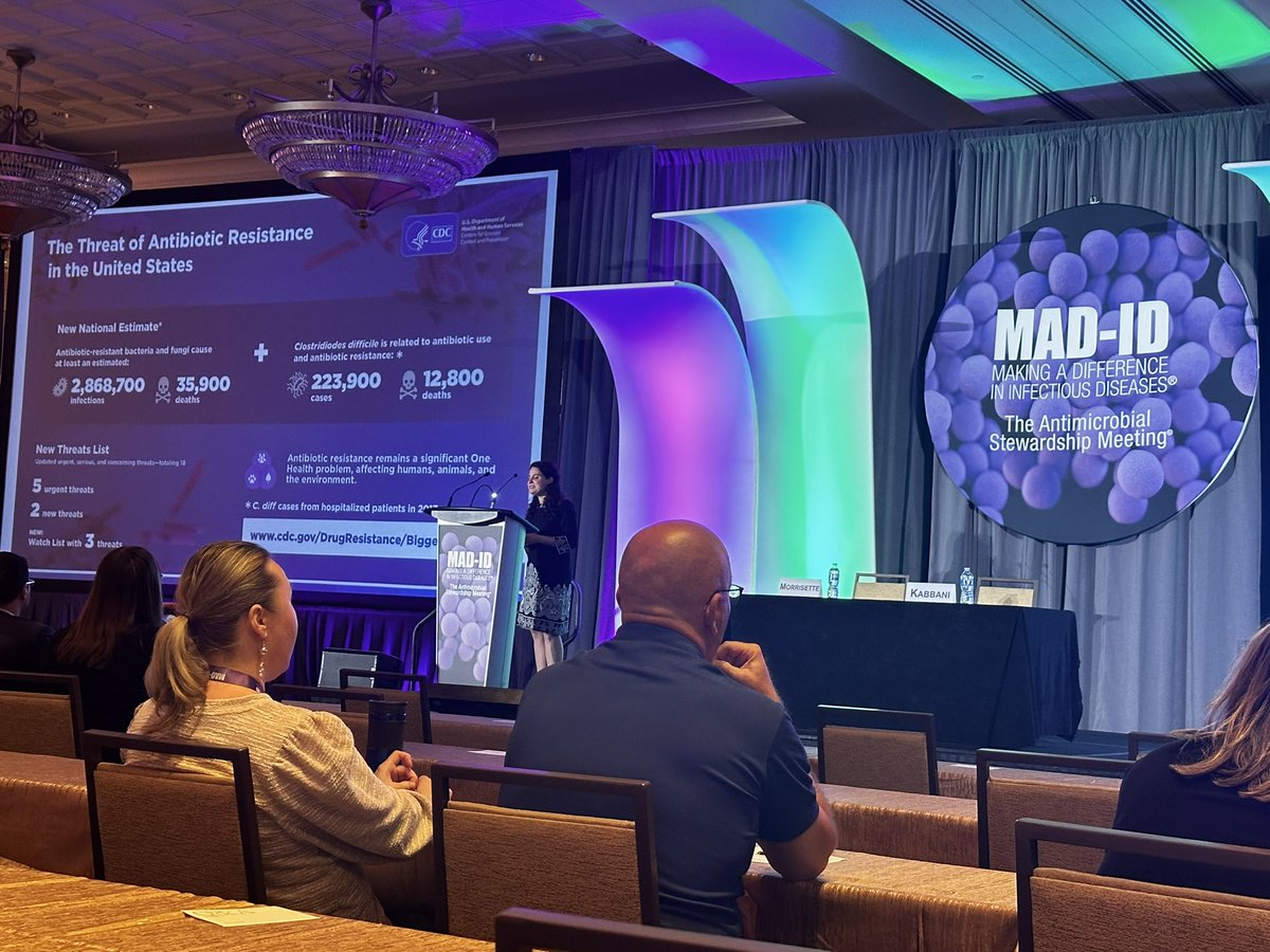 Priya Nori MD, FSHEA, FIDSA (@priyanori) on Twitter photo <a href="/MAD_ID_ASP/">MAD-ID The Antimicrobial Stewardship Meeting®️</a> speaker Dr. Sarah Kabbani speaking on stewardship in older adults from <a href="/CDCgov/">CDC</a> perspective. Excellent target pop for interventions like <a href="/BradSpellberg/">Brad Spellberg</a>’s #shorterisbetter. Great reference to #DrakeVsKendrick feud 😂 <a href="/MAD_ID_ASP/">MAD-ID The Antimicrobial Stewardship Meeting®️</a> speaker Dr. Sarah Kabbani speaking on stewardship in older adults from <a href="/CDCgov/">CDC</a> perspective. Excellent target pop for interventions like <a href="/BradSpellberg/">Brad Spellberg</a>’s #shorterisbetter. Great reference to #DrakeVsKendrick feud 😂