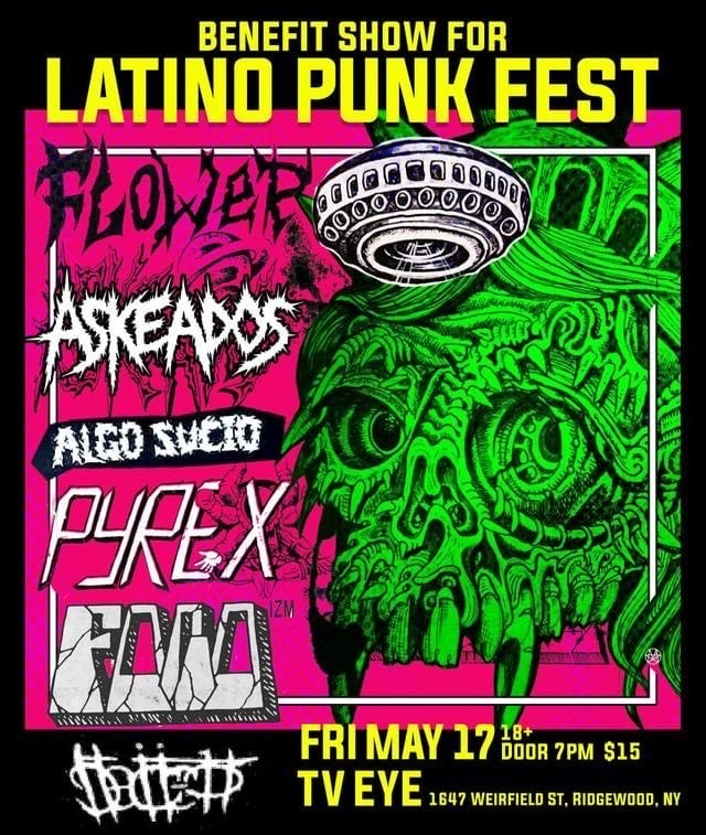 JUST ONE WEEK TIL THE LATINO PUNK FEST BENEFIT! feat. Flower / Askeados / Algo Sucio / Pyrex / FOCO / Decept GET TIX HERE: wl.seetickets.us/event/flower-a…