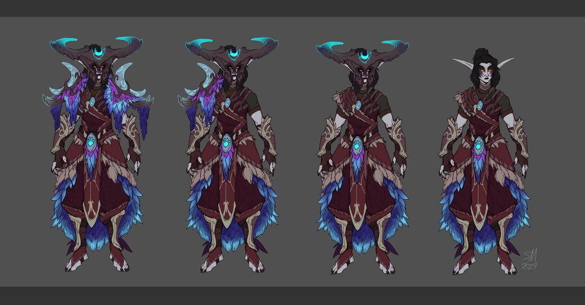 Finished with some variants! Really happy with the result! #warcraftart #warcraft