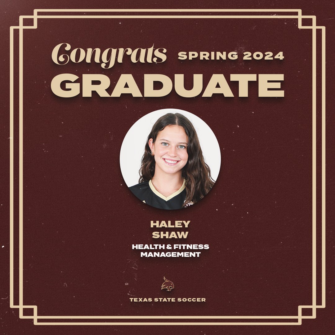 Congrats to Haley Shaw on completing her degree! #EatEmUp