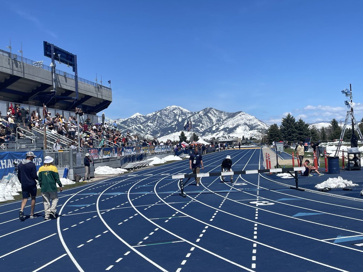 There is no better backdrop in ⁦@NCAATrackField. Good luck ⁦@MSUBobcatsTFXC⁩ in the ⁦@BigSkyConf⁩ Championships. #GoCatsGo