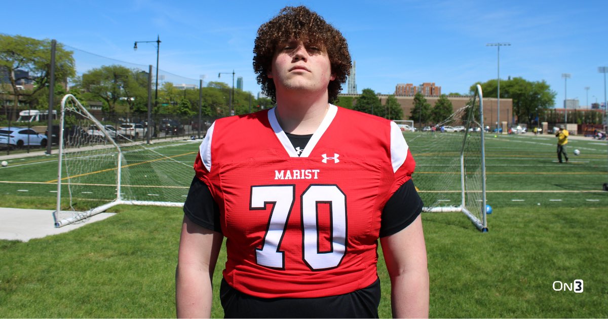 Notre Dame hosted 2026 OL Rico Schrieber on campus for a spring visit and will get him back in June for the Irish Invasion. “I love the campus, coaches and atmosphere.” Story: on3.com/teams/notre-da… On3+ for $1: on3.com/teams/notre-da…