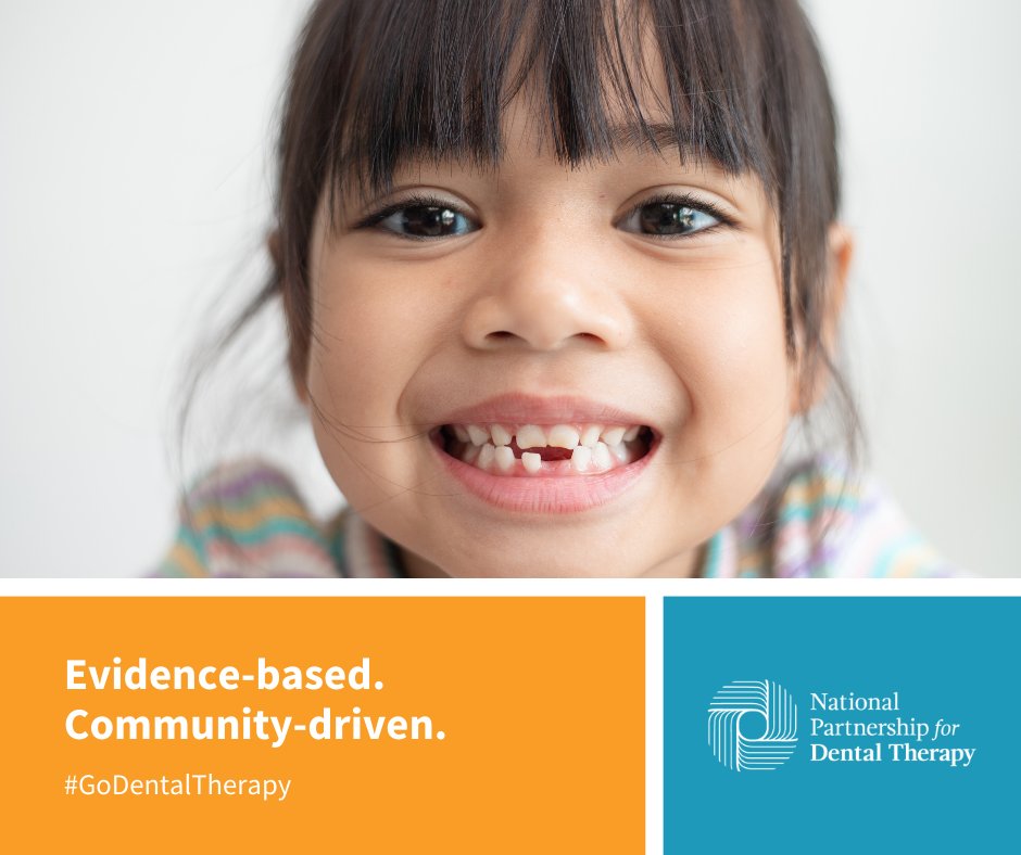 Evidence-based. Community-driven.

Dental therapists can help. Join our mission to achieve oral health for all at DentalTherapy.org.

#GoDentalTherapy